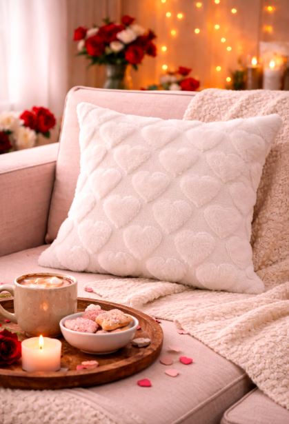 Kussenhoes met Hartjes 45x45 cm | Kussenhoezenwinkel