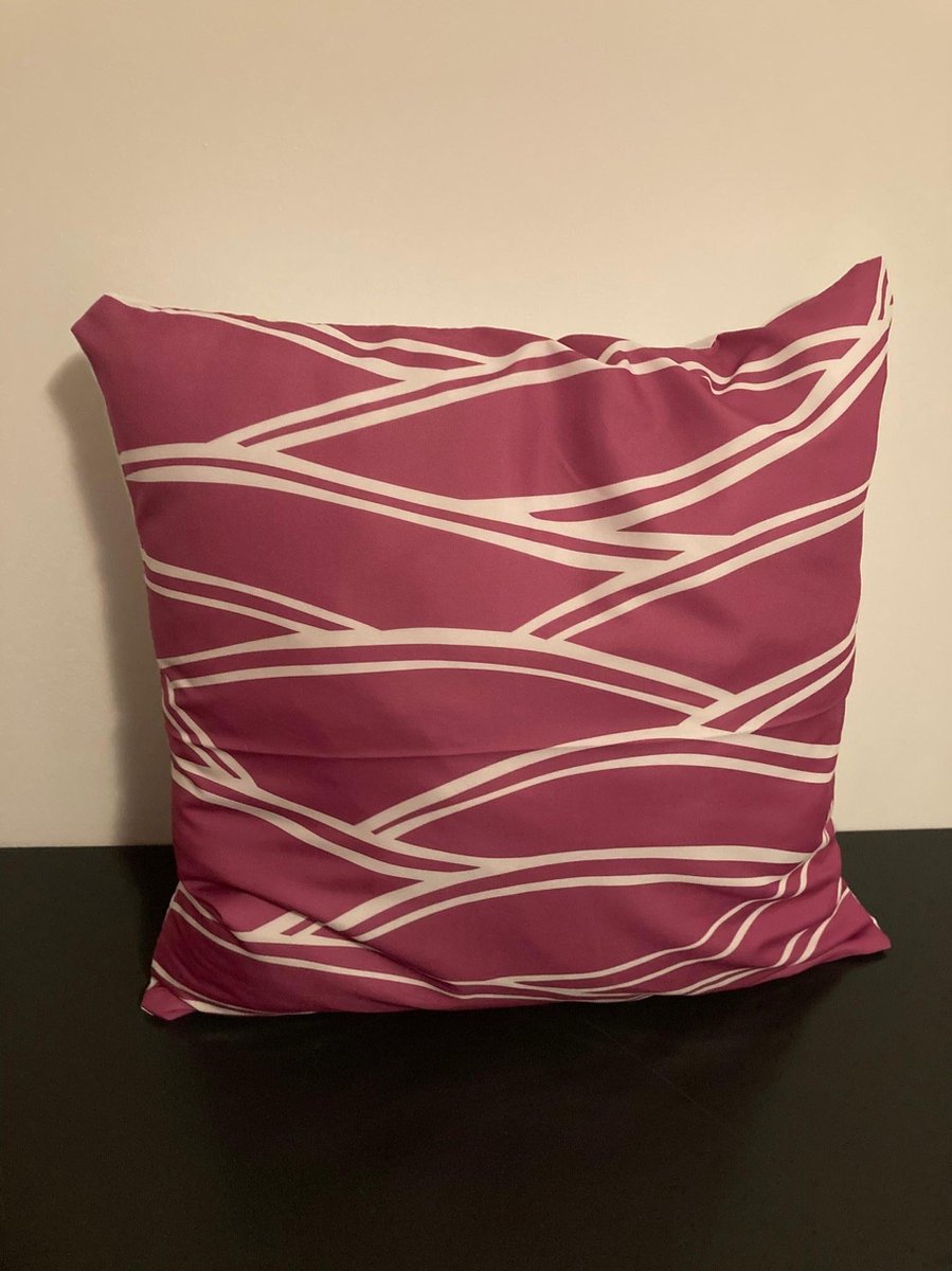 Kussenhoes Purple-White - Paars-Wit
