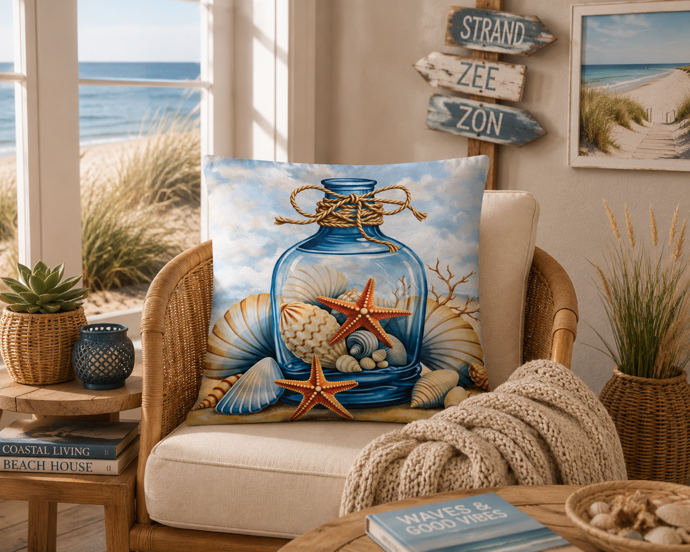 Coastal Breeze Collection kussenhoes 45x45 cm | Kussenhoezenwinkel