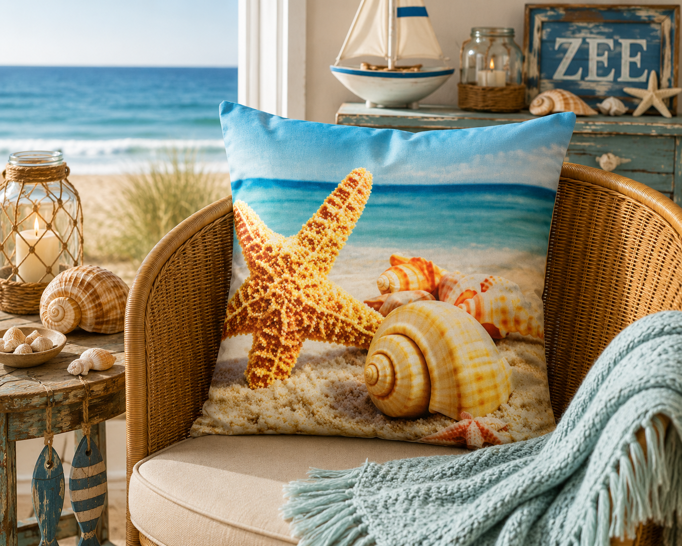 Seaside Treasures Collection Kussenhoes - 45x45 cm | Kussenhoezenwinkel