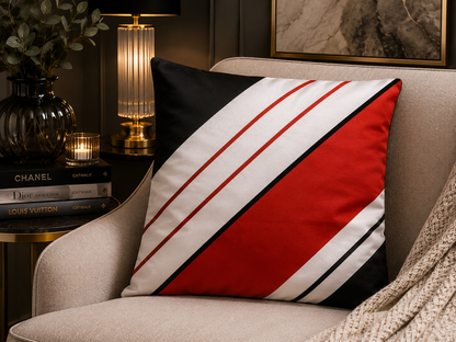 Metro Red Collection Kussenhoes 45x45 cm | Kussenhoezenwinkel