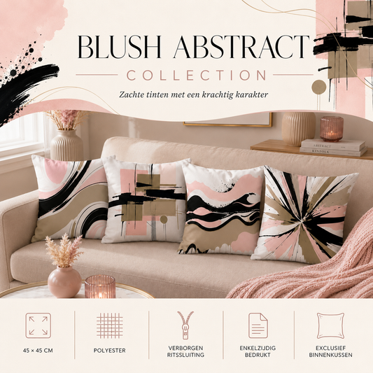 Blush Abstract Collection | Kussenhoezenwinkel