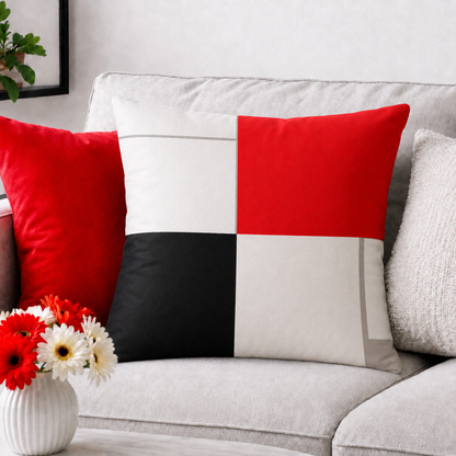 Modern Geometry Collection – Red Edition - 45x45 cm