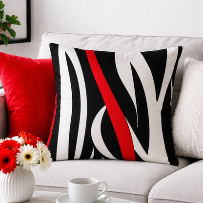 Modern Geometry Collection – Red Edition - 45x45 cm