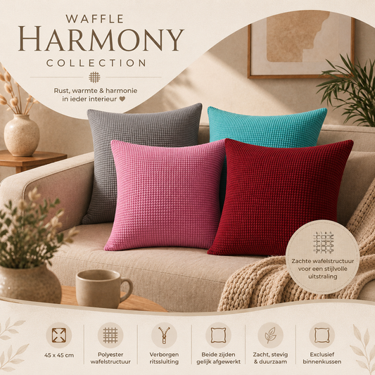 Waffle Harmony Collection – 45x45 cm
