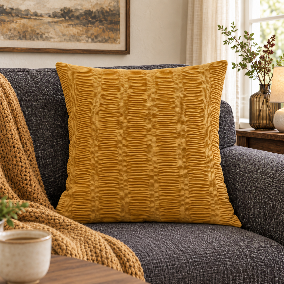 Velvet Maize Ripple Collection | Kussenhoezenwinkel