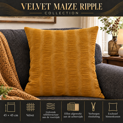 Velvet Maize Ripple Collection | Kussenhoezenwinkel