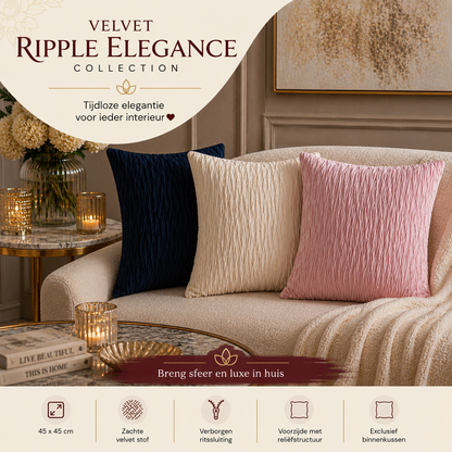 Velvet Ripple Elegance Collection | Kussenhoezenwinkel