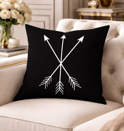 Kussenhoes black & white 45x45 cm | Kussenhoezenwinkel