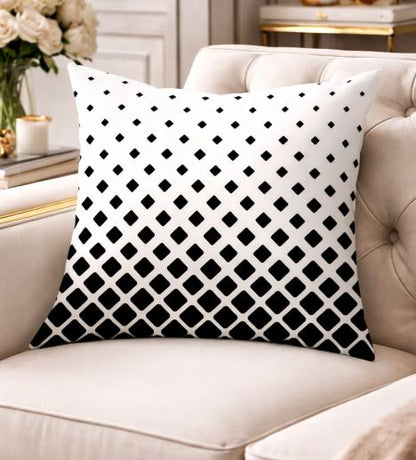 Kussenhoes black & white 45x45 cm | Kussenhoezenwinkel