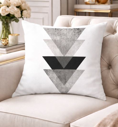 Kussenhoes black & white 45x45 cm | Kussenhoezenwinkel