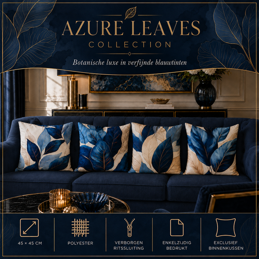 Azure Leaves Collection | Kussenhoezenwinkel
