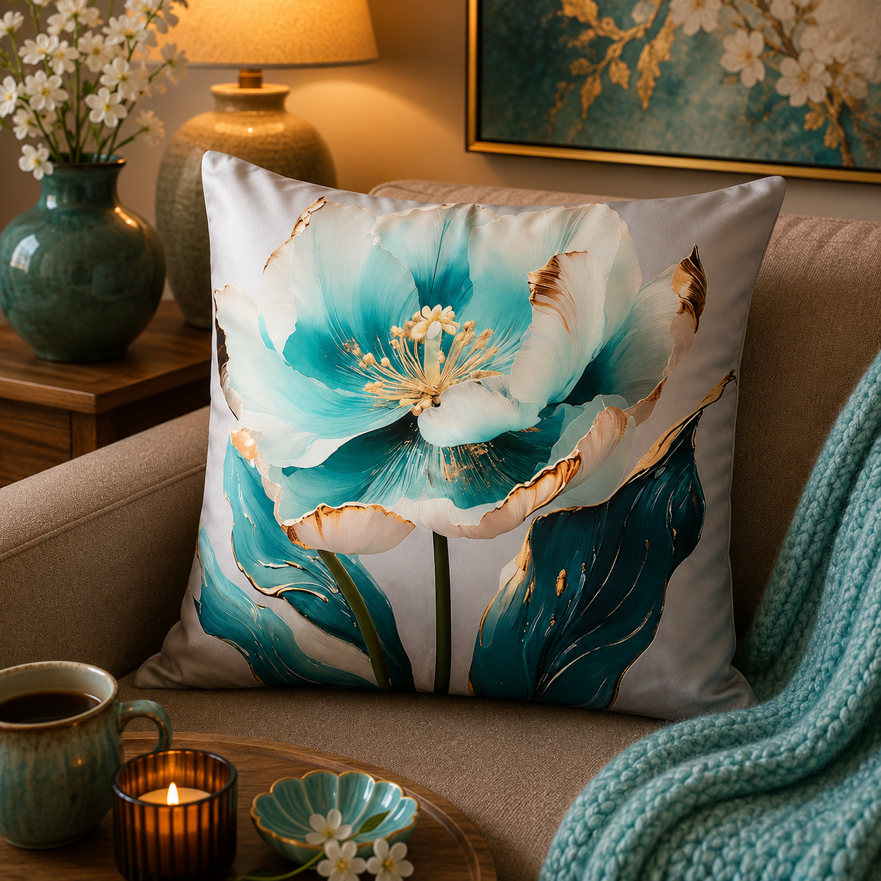 Aqua Bloom Collection | Kussenhoezenwinkel