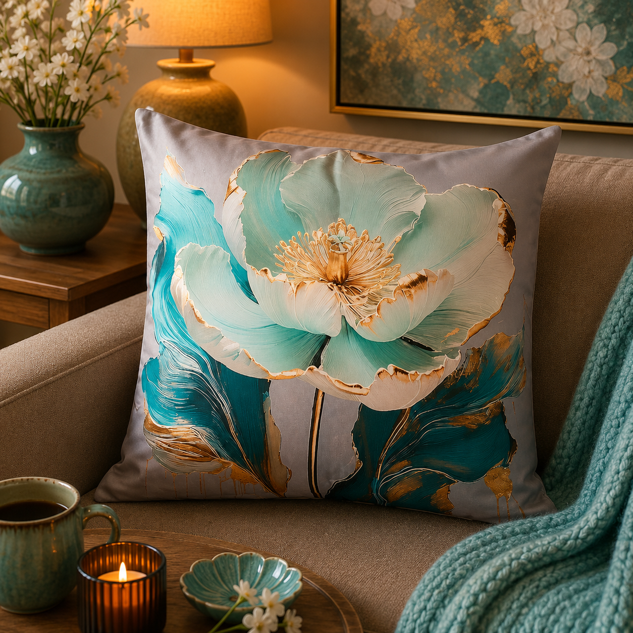 Aqua Bloom Collection | Kussenhoezenwinkel