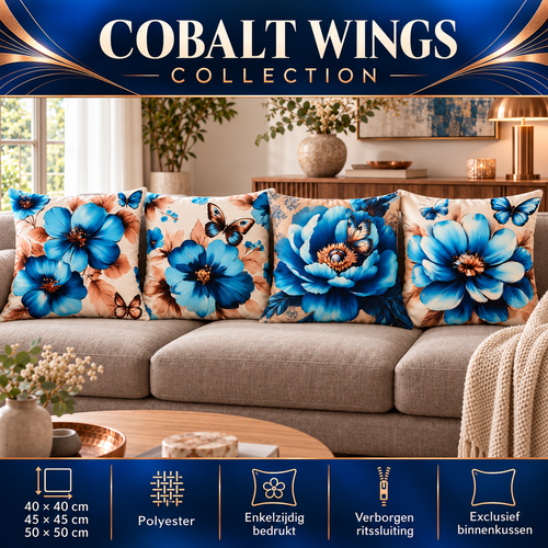 Cobalt Wings Collection | Kussenhoezenwinkel