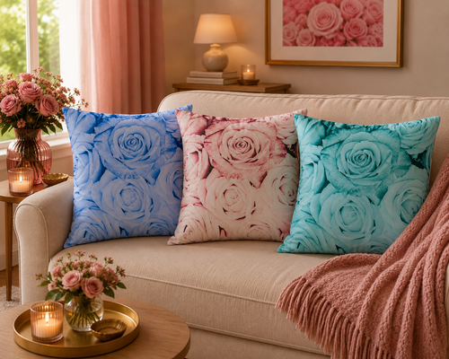 Kussenhoes Rozen 45x45 cm | Kussenhoezenwinkel