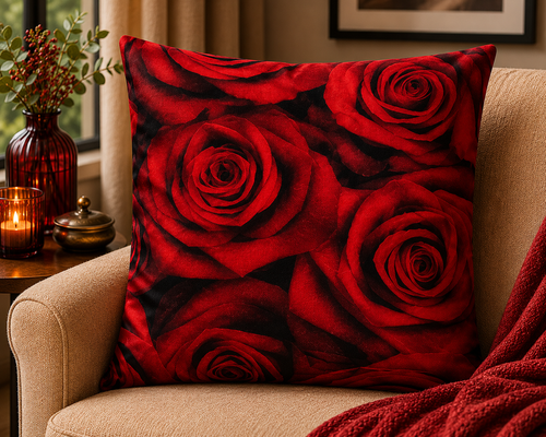 Kussenhoes Rozen 50x50 cm | Kussenhoezenwinkel