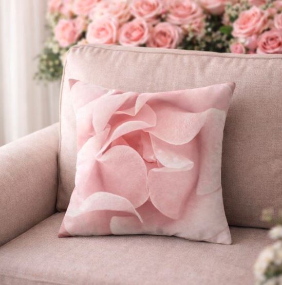 Kussenhoes rozen - zwart-goud - 45x45 cm