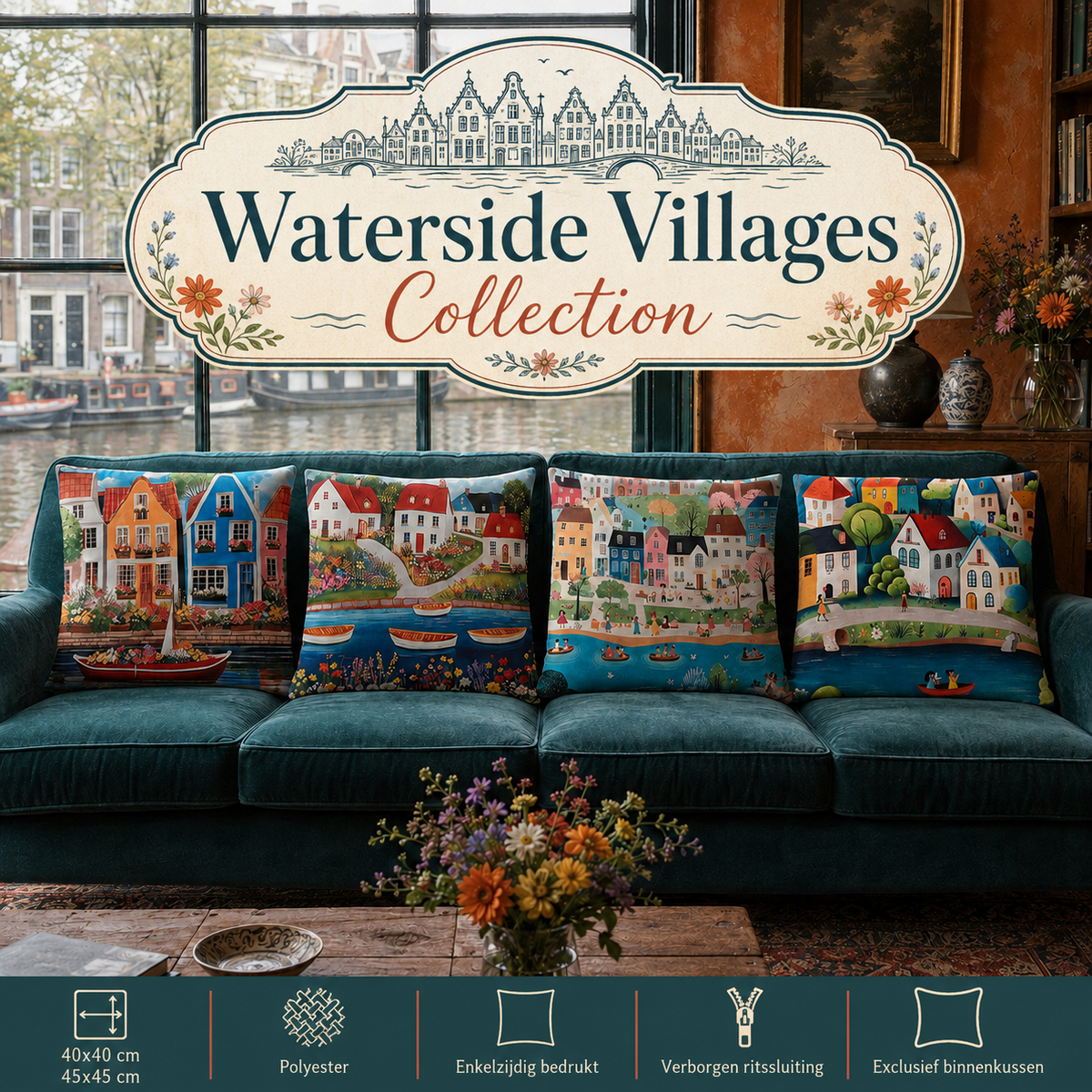 Waterside Villages Collection | Kussenhoezenwinkel