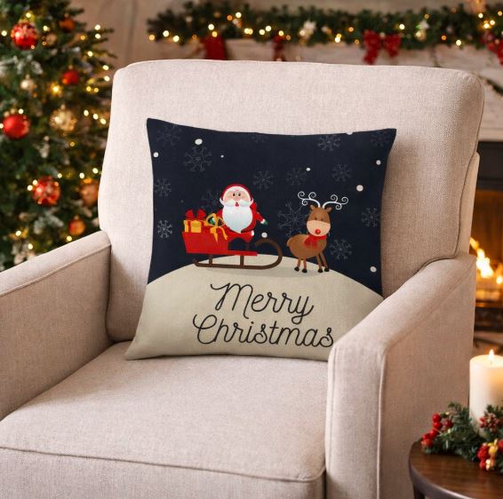 Kerst Kussenhoes - Rudolph the Red-Nosed Reindeer