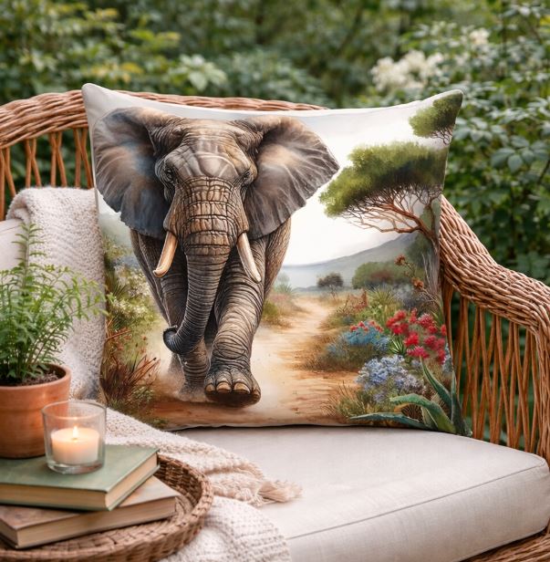 Dieren kussenhoes Afrika 45x45 cm | Kussenhoezenwinkel