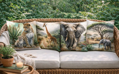 Dieren kussenhoes Afrika 45x45 cm | Kussenhoezenwinkel