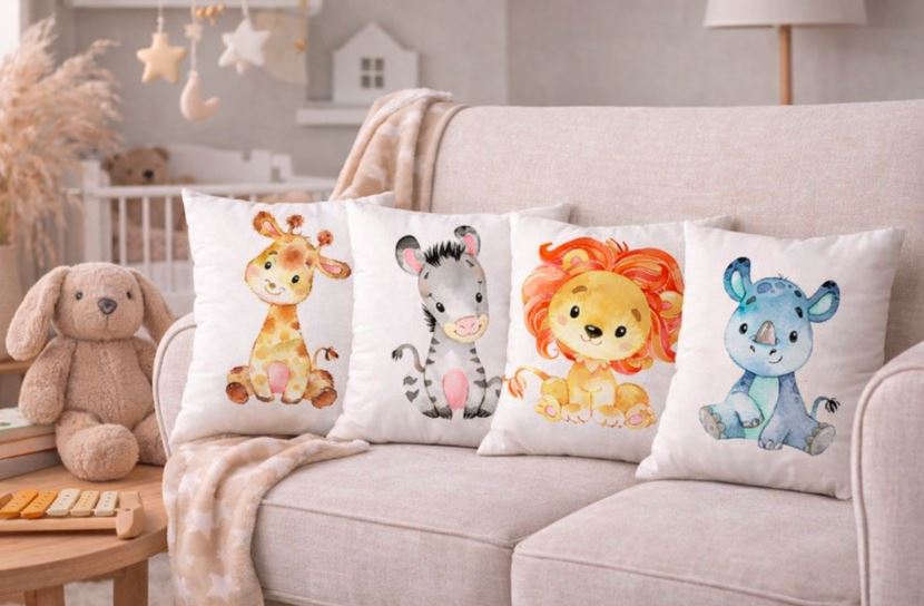 Kussenhoes aquarel print 45x45 cm | Kussenhoezenwinkel