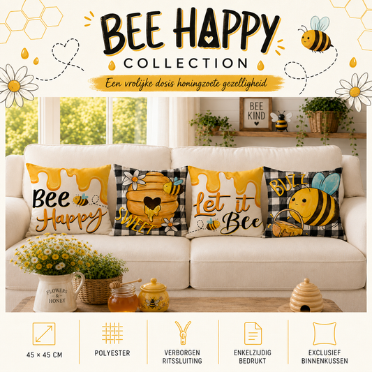Bee Happy Collection | Kussenhoezenwinkel