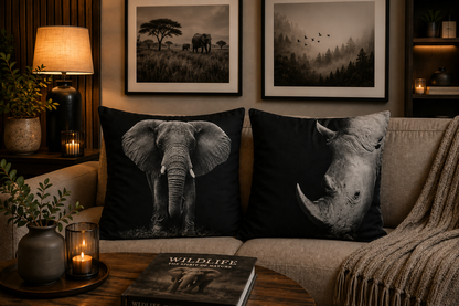 Dieren kussenhoes Black and White 45x45 cm | Kussenhoezenwinkel