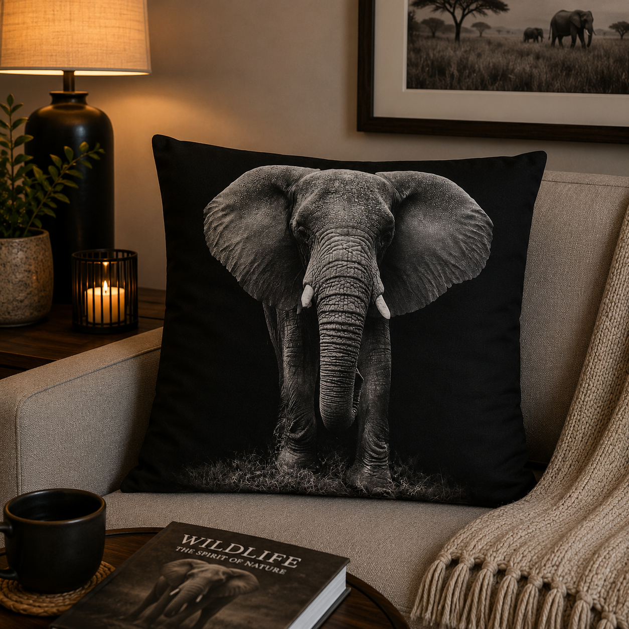 Dieren kussenhoes Black and White 45x45 cm | Kussenhoezenwinkel