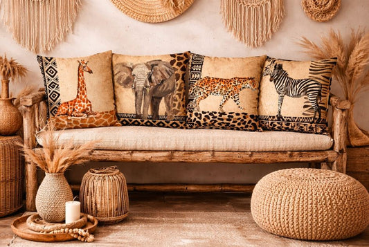 Boho safari kussenhoes 45x45 cm | Kussenhoezenwinkel