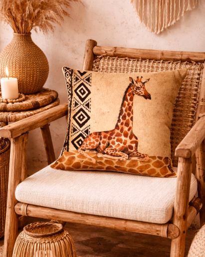 Boho safari kussenhoes 45x45 cm | Kussenhoezenwinkel