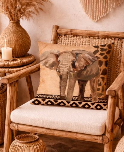 Boho safari kussenhoes 45x45 cm | Kussenhoezenwinkel