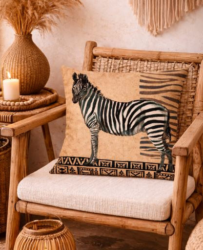 Boho safari kussenhoes 45x45 cm | Kussenhoezenwinkel