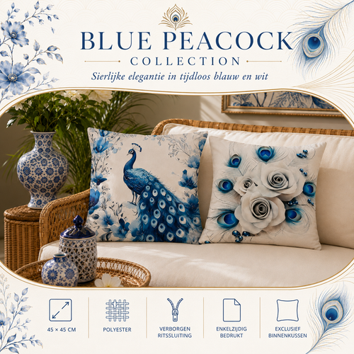 Blue Peacock Collection | Kussenhoezenwinkel