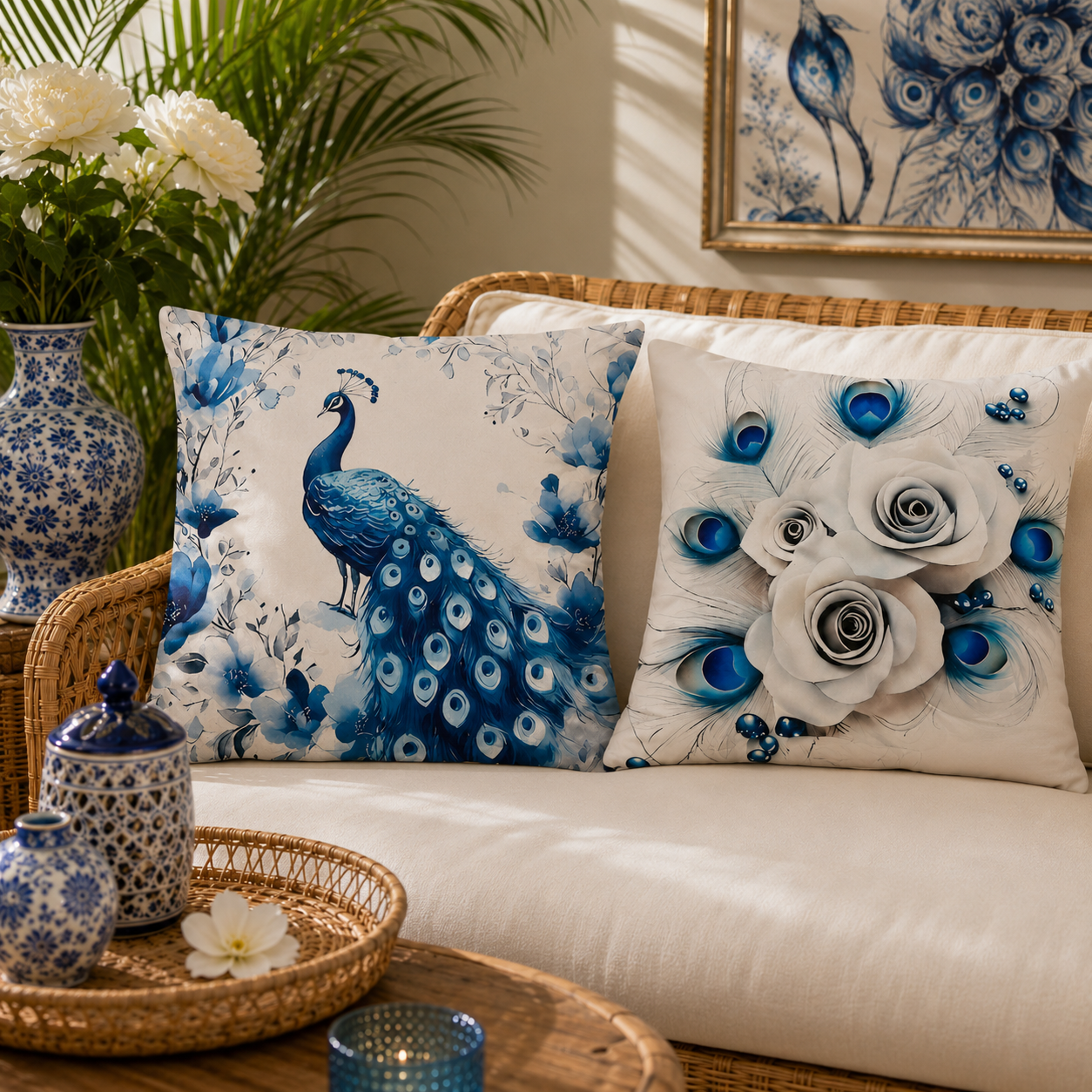 Blue Peacock Collection | Kussenhoezenwinkel