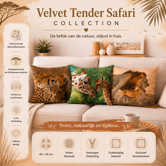 Velvet Tender Safari Collection | Kussenhoezenwinkel