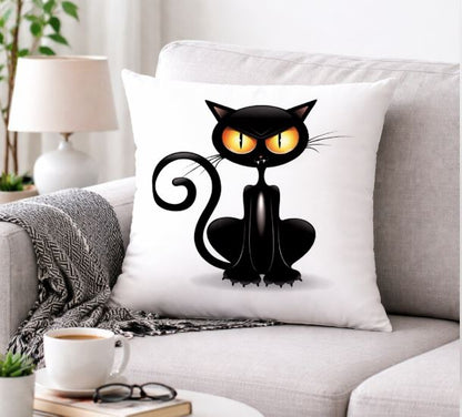 Kussenhoes Crazy Cat 45x45 cm | Kussenhoezenwinkel