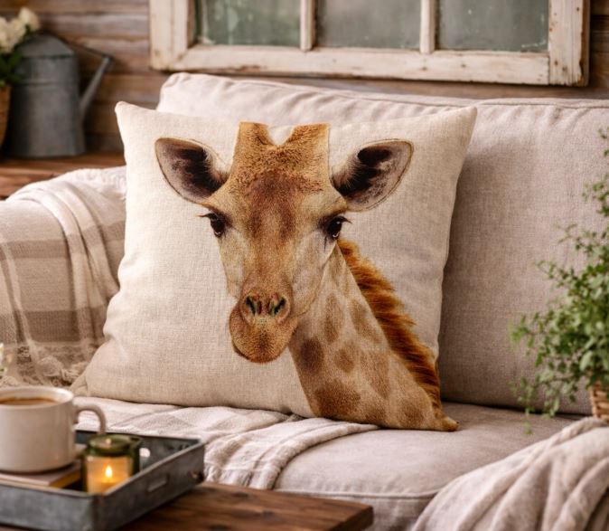Dieren Kussenhoes Canvas 45x45 cm | Kussenhoezenwinkel