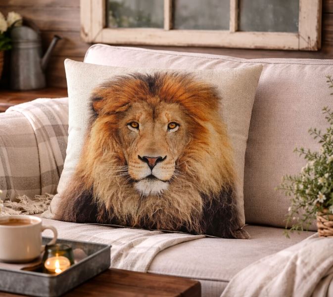 Dieren Kussenhoes Canvas 45x45 cm | Kussenhoezenwinkel
