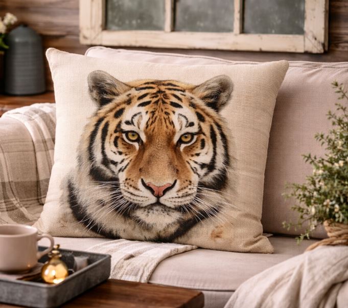 Dieren Kussenhoes Canvas 45x45 cm | Kussenhoezenwinkel