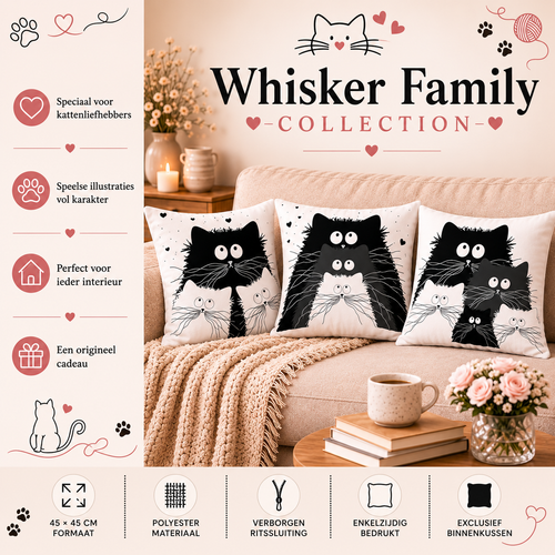 Whisker Family Collection | Kussenhoezenwinkel