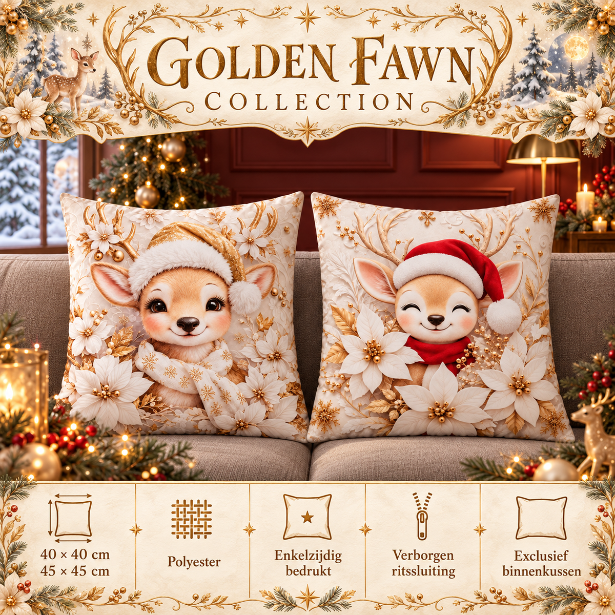 Golden Fawn Collection | Kussenhoezenwinkel