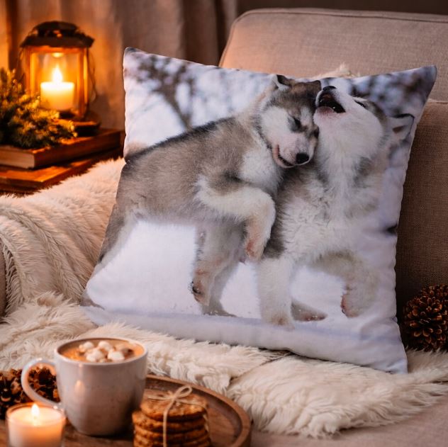 Dieren Kussenhoes Hond 45x45 cm | Kussenhoezenwinkel