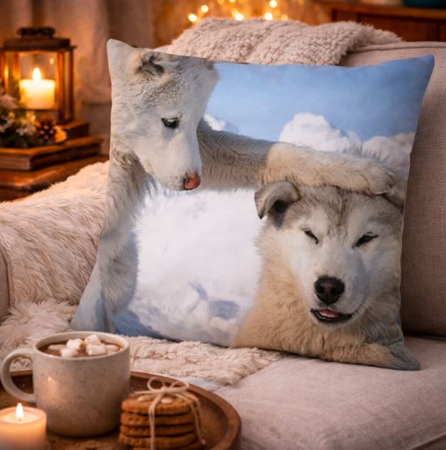 Dieren Kussenhoes Hond 45x45 cm | Kussenhoezenwinkel