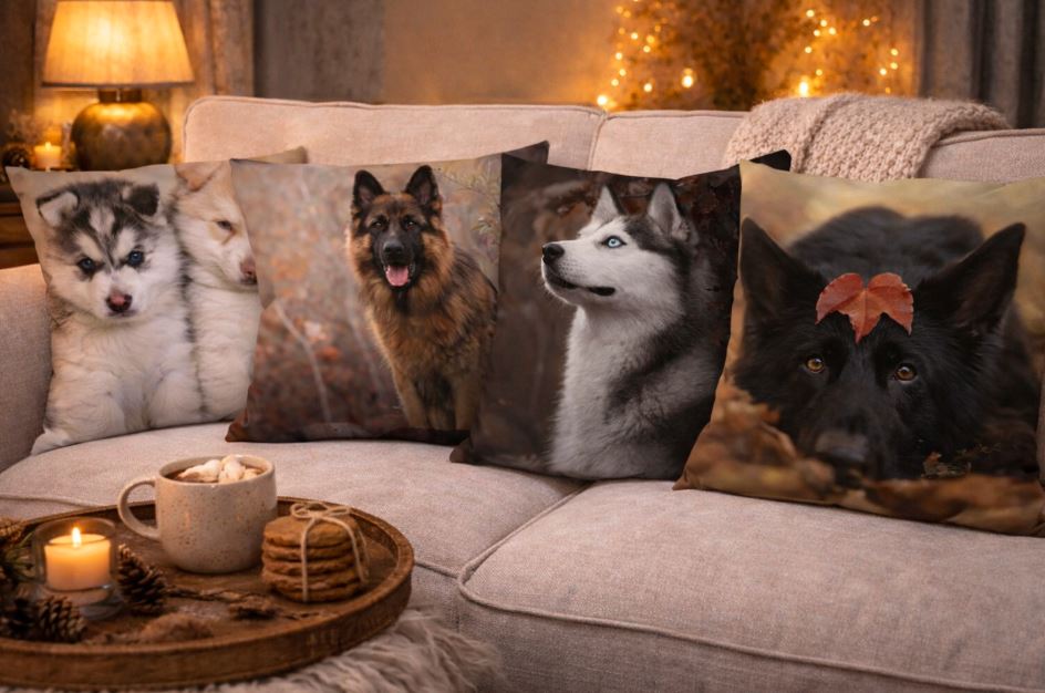 Dieren Kussenhoes Hond 45x45 cm | Kussenhoezenwinkel