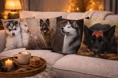 Dieren Kussenhoes Hond 45x45 cm | Kussenhoezenwinkel