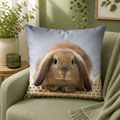 Dieren kussenhoes Konijn 45x45 cm | Kussenhoezenwinkel