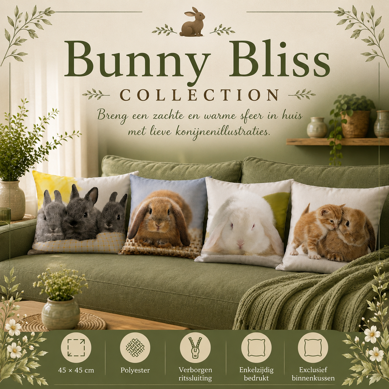 Bunny Bliss Collection | Kussenhoezenwinkel