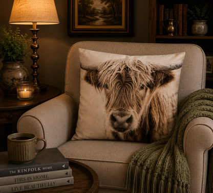 Kussenhoes Landelijke Dierenprint Velvet - 45x45 cm | Kussenhoezenwinkel